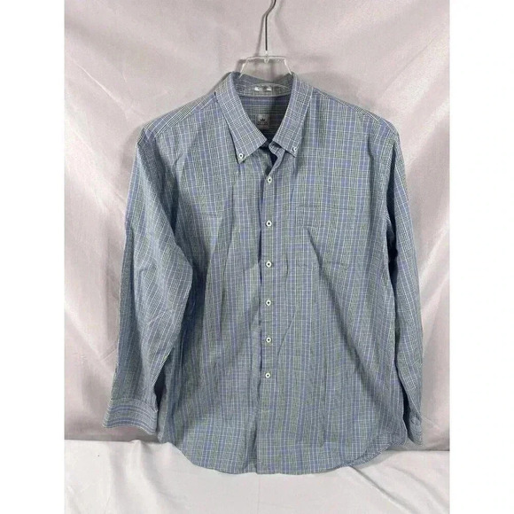 Peter Millar L/S Button Down Shirt Men’s Sz XL Multicolor Plaid 100% Cotton - Picture 2 of 7